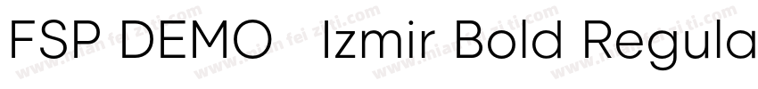 FSP DEMO   Izmir Bold Regular字体转换